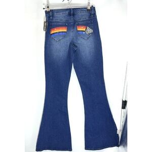 STAR WARS x Hot Topic Han Solo Millenium Falcon Bell Bottom Jeans Jr Size‎ 3